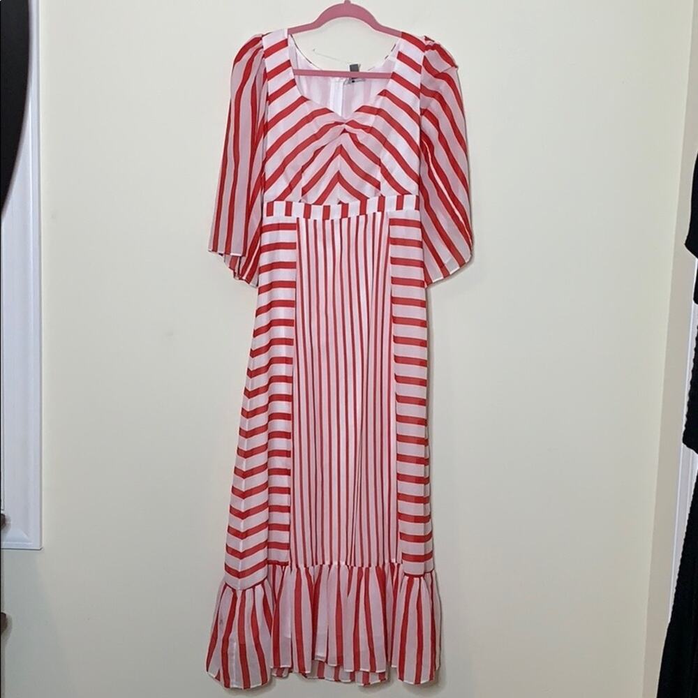 Chelsea28 Multi Stripe Maxi Dress NWOT Size Small - Picture 5 of 10